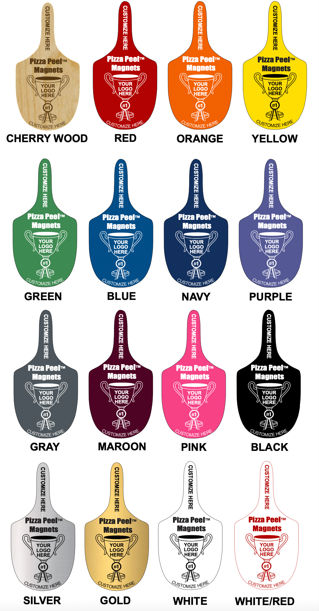 Popp's Pizza Peel™ Plain Magnets