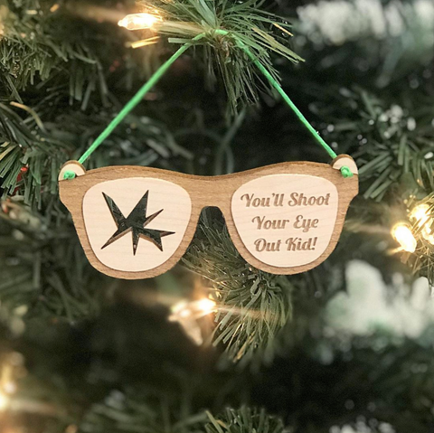 "You'll Shoot Your Eye Out Kid" Christmas Ornament-Popp's Trophies