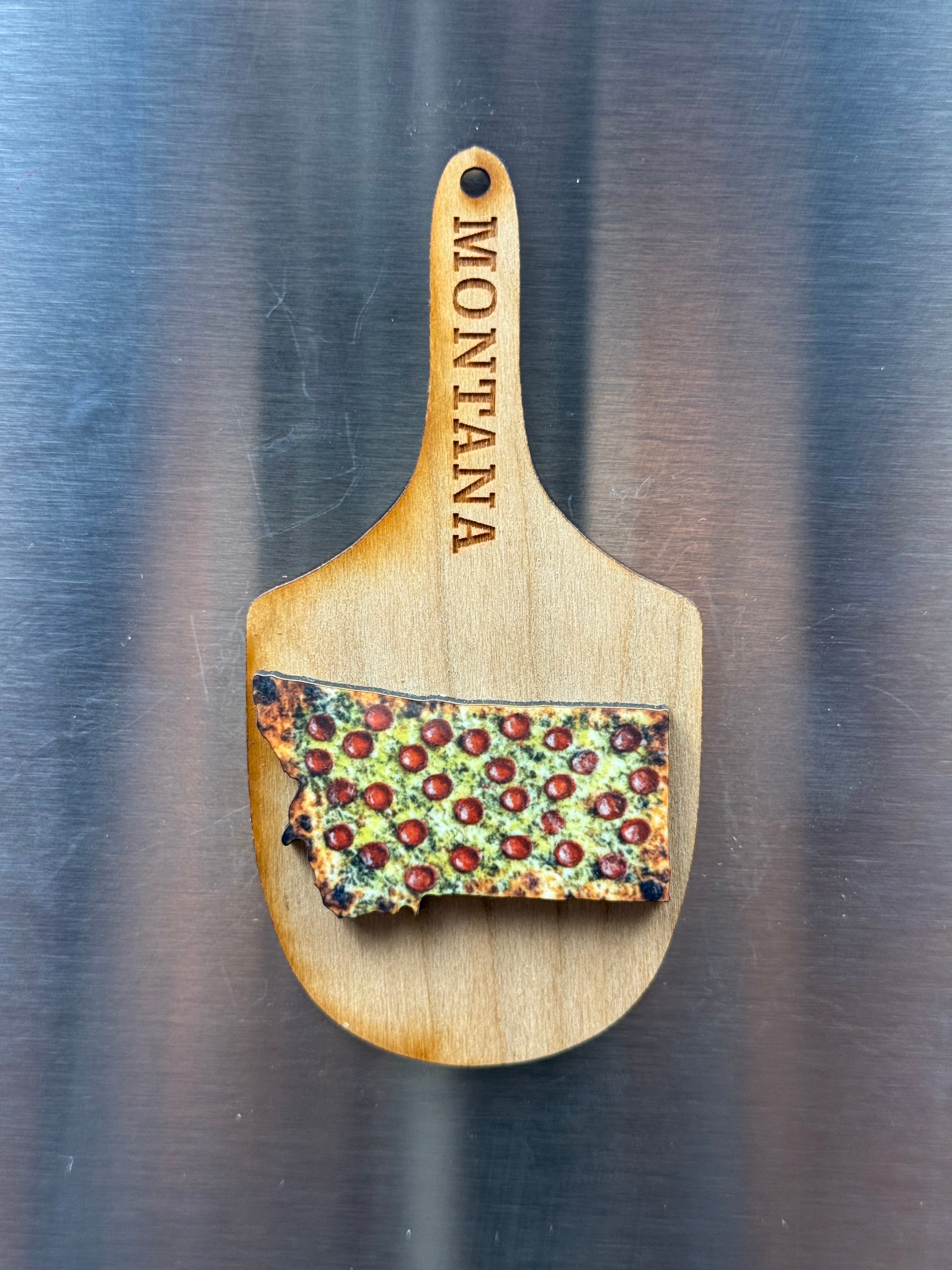 State Pizza Peel Magnets
