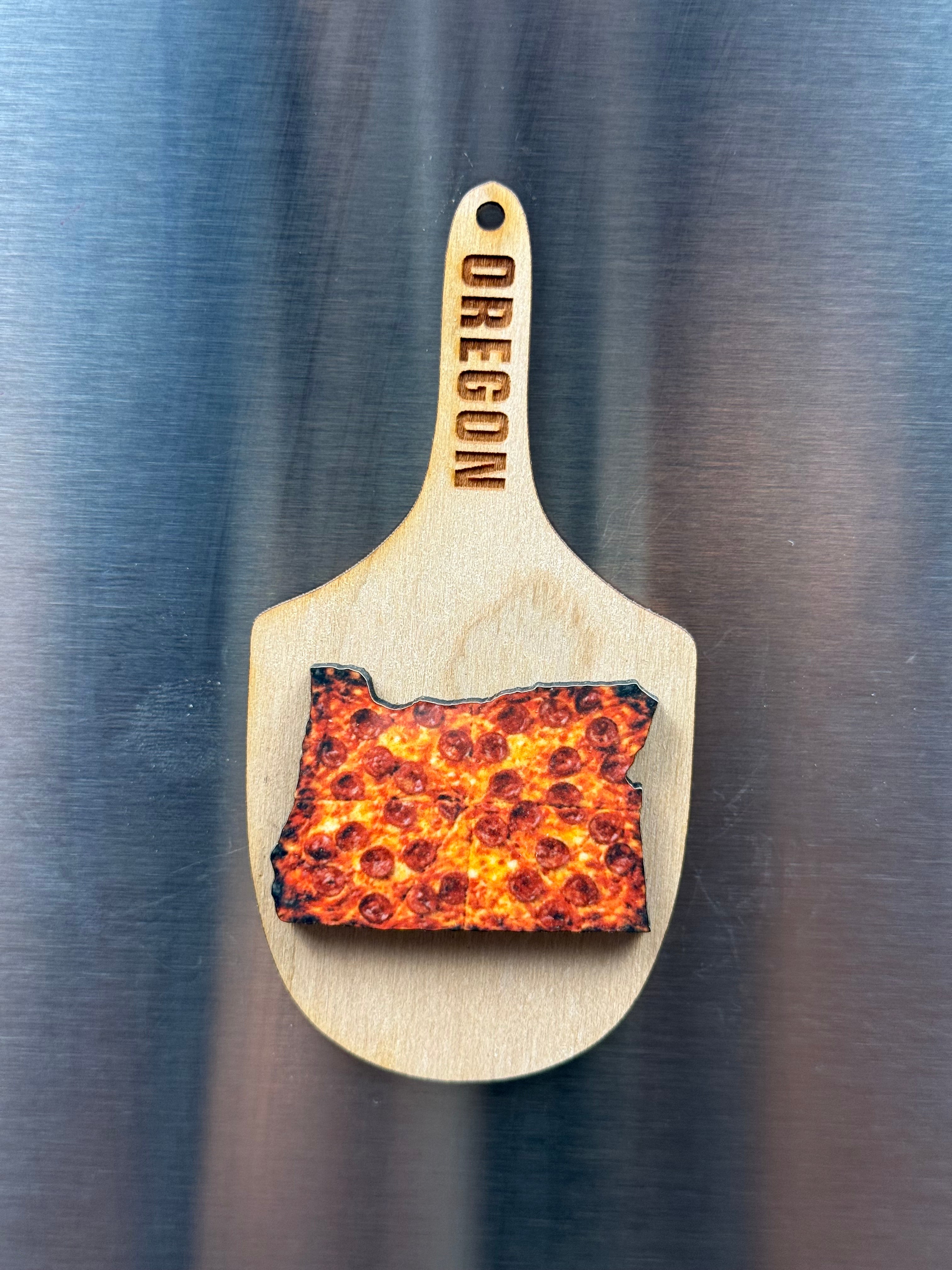 State Pizza Peel Magnets