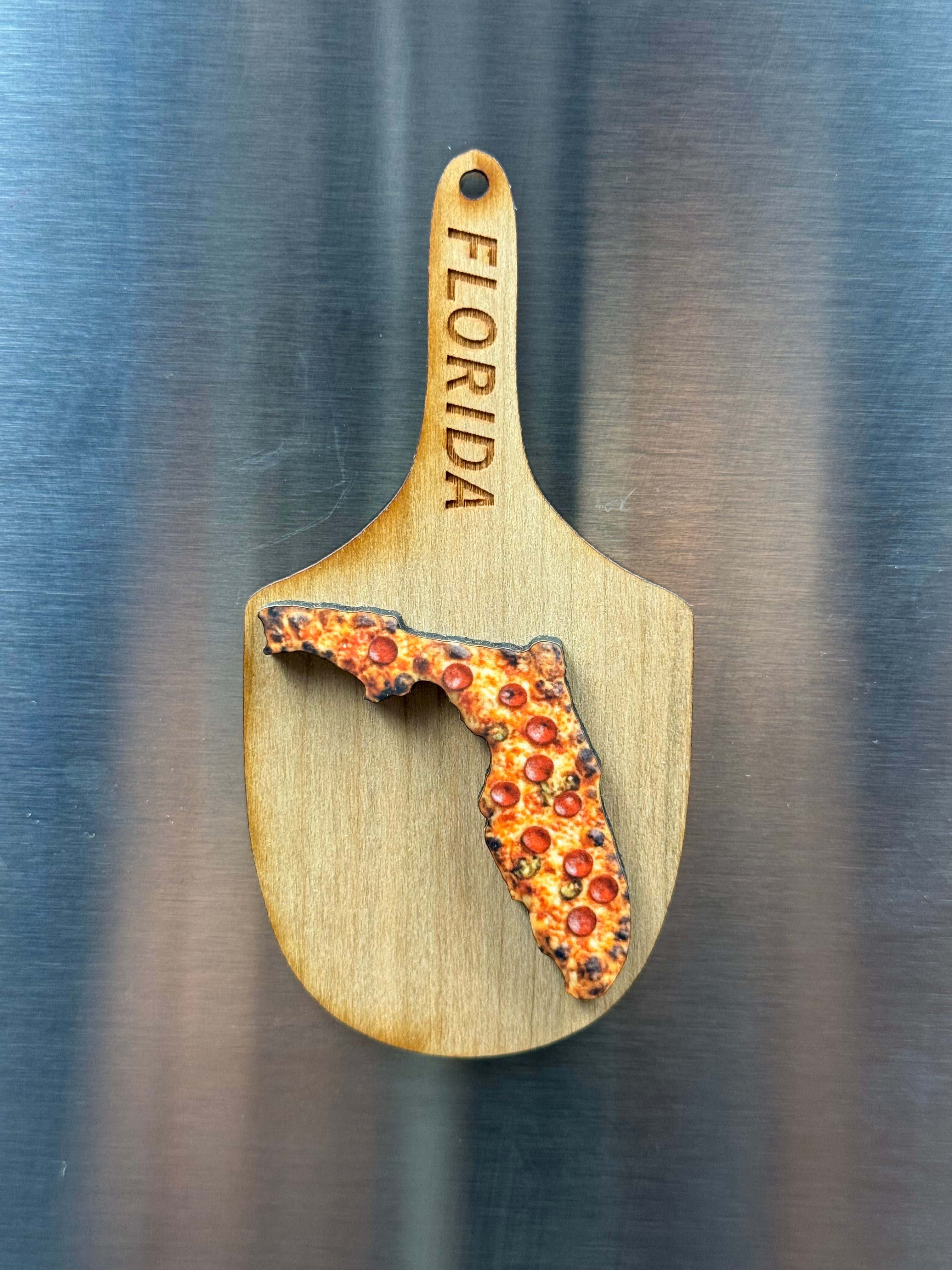 State Pizza Peel Magnets